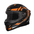 Steelbird Sbh 25 Sharp Spirit Black Orange Full Face Helmet