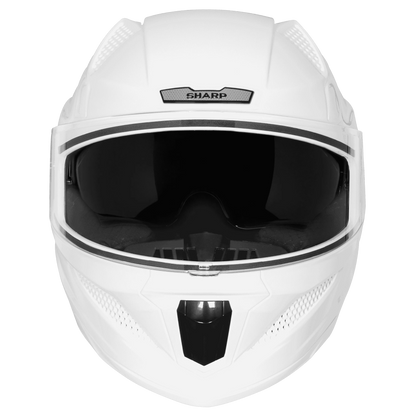 Steelbird Sbh 25 Sharp White Full Face Helmet