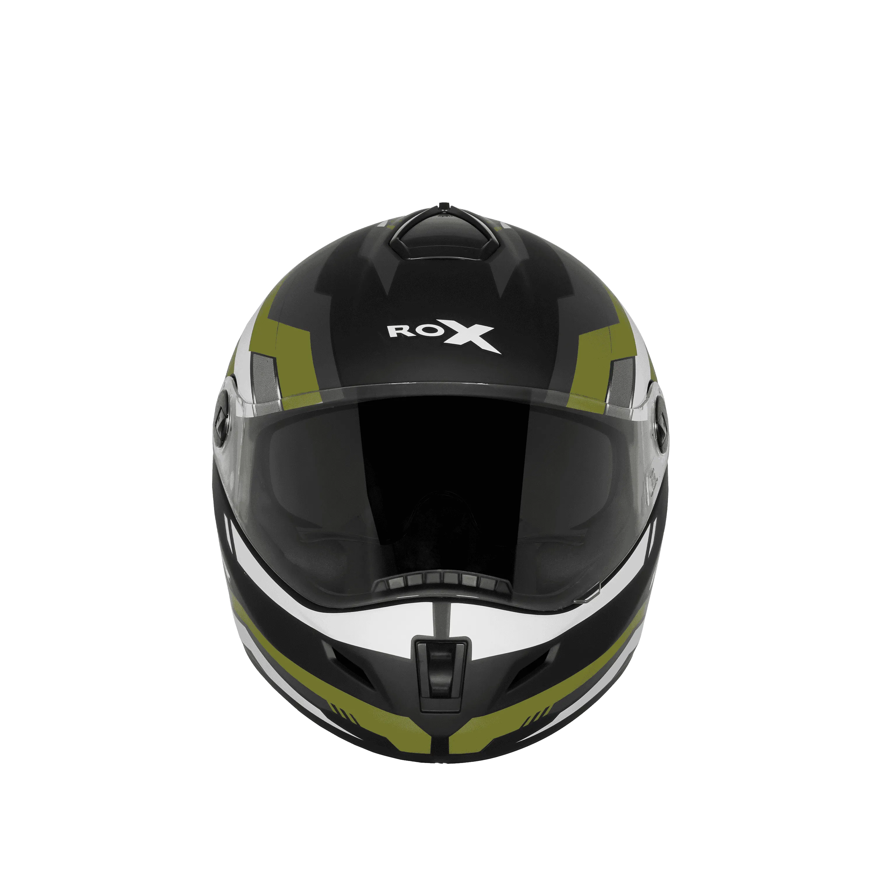 Steelbird Sbh 34 Rf Cyber Black Battle Green Full Face Helmet