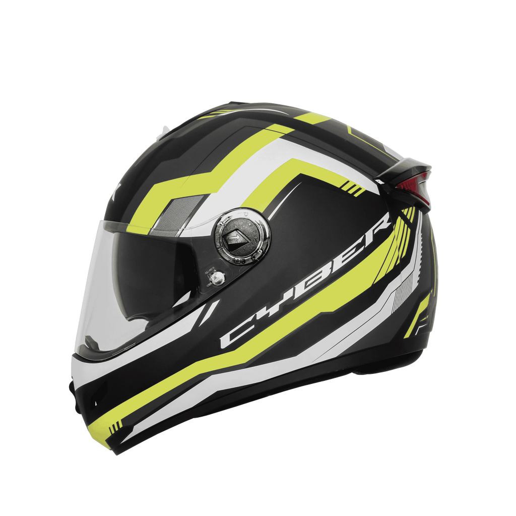 Steelbird Sbh 34 Rf Cyber Black Neon Full Face Helmet