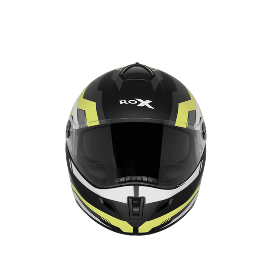 Steelbird Sbh 34 Rf Cyber Black Neon Full Face Helmet
