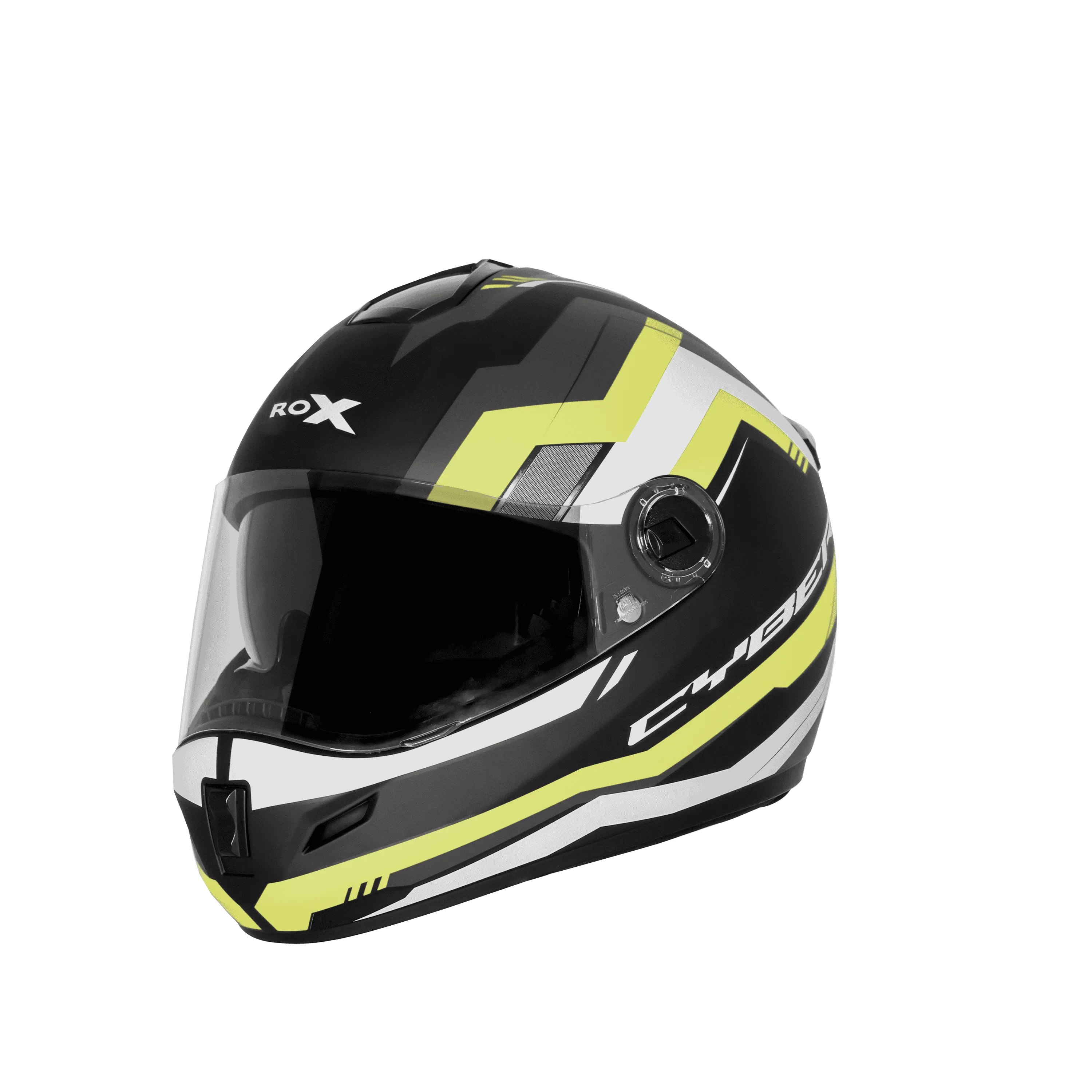 Steelbird Sbh 34 Rf Cyber Black Neon Full Face Helmet