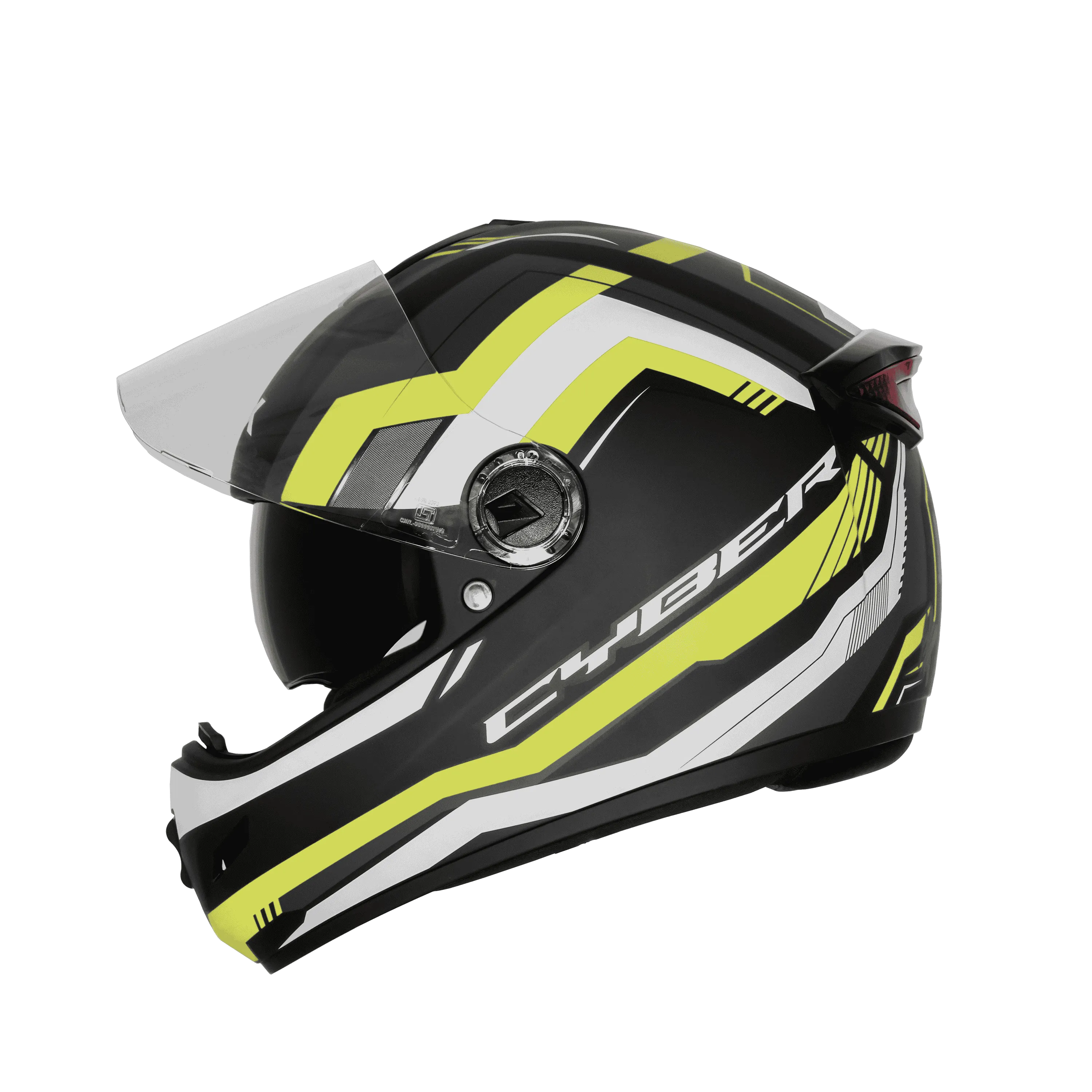 Steelbird Sbh 34 Rf Cyber Black Neon Full Face Helmet
