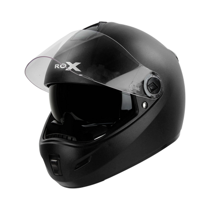STEELBIRD Sbh 34 Rox Iss Dashing Black Full Face Helmet