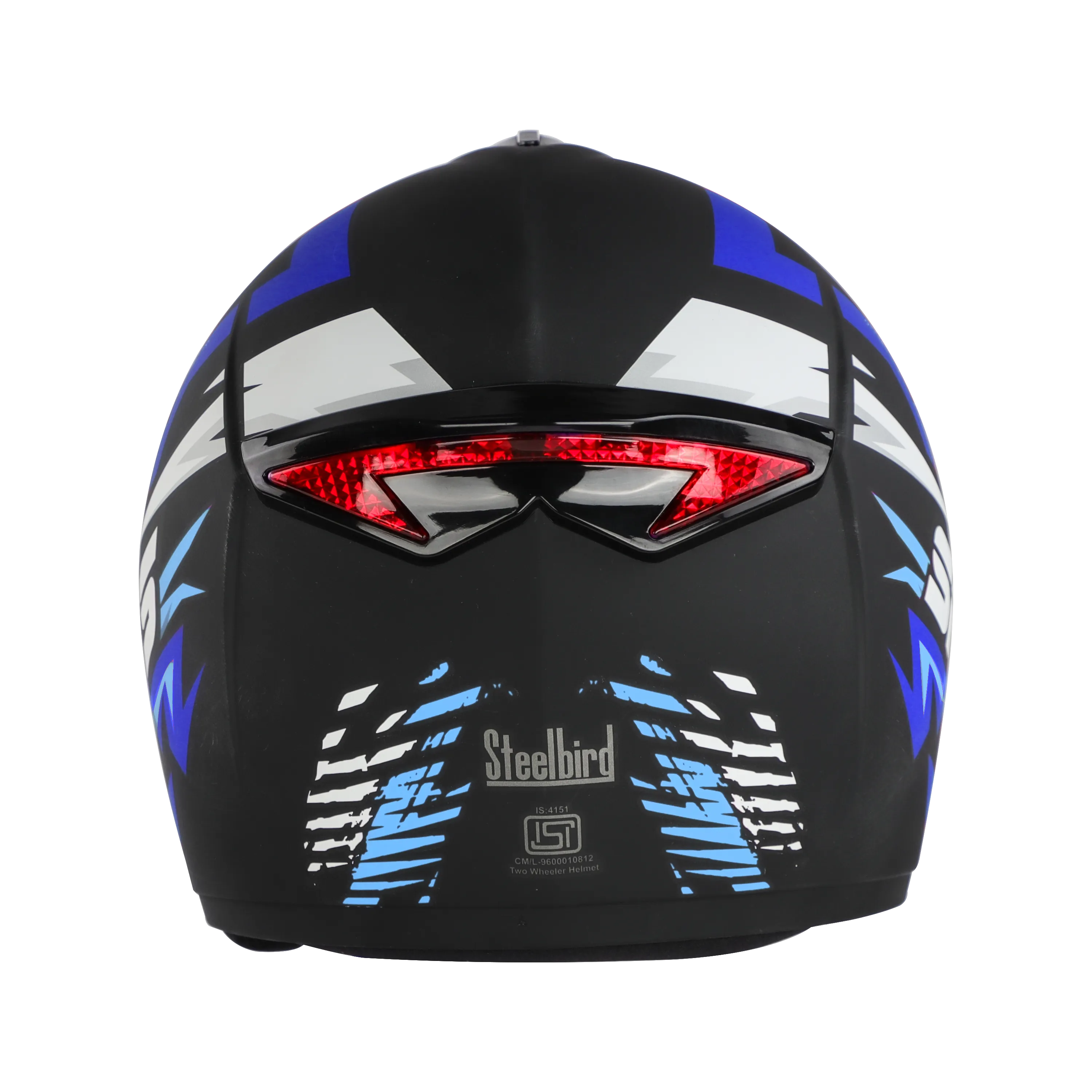 Steelbird sbh 34 Sports Black Blue Full Face Helmet