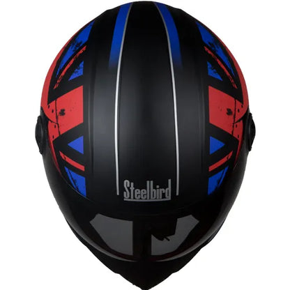 Steelbird Sbh 50 Adonis Black Red Full Face Helmet