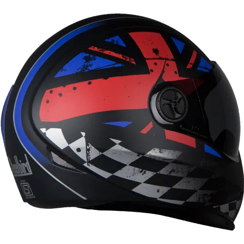 Steelbird Sbh 50 Adonis Black Red Full Face Helmet