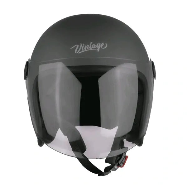 Steelbird Sbh 56 Vintage Honda Gray Half Face Helmet