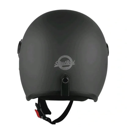 Steelbird Sbh 56 Vintage Honda Gray Half Face Helmet