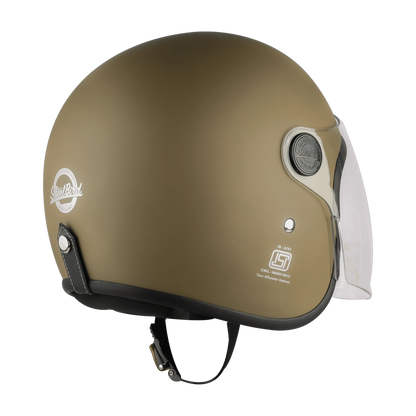 Steelbird Sbh 56 Vintage Matt Desert Strom Half Face Helmet