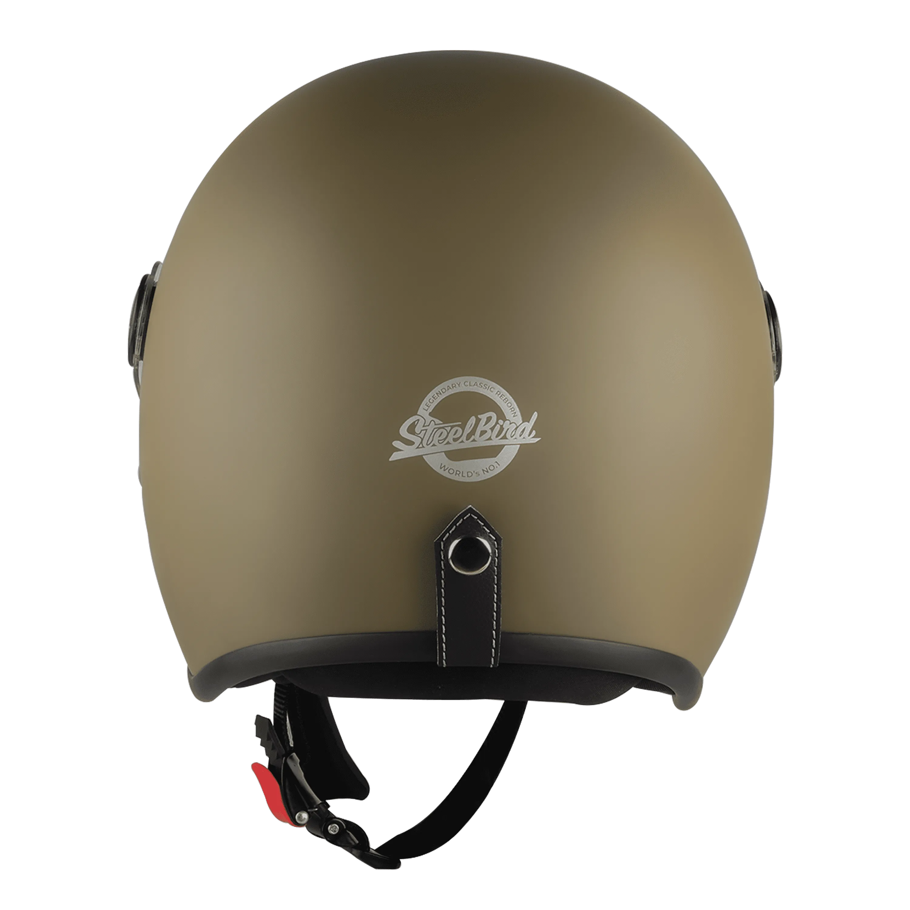 Steelbird Sbh 56 Vintage Matt Desert Strom Half Face Helmet