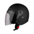 Steelbird Sbh 56 Vintage S1 Matt Black Half Face Helmet