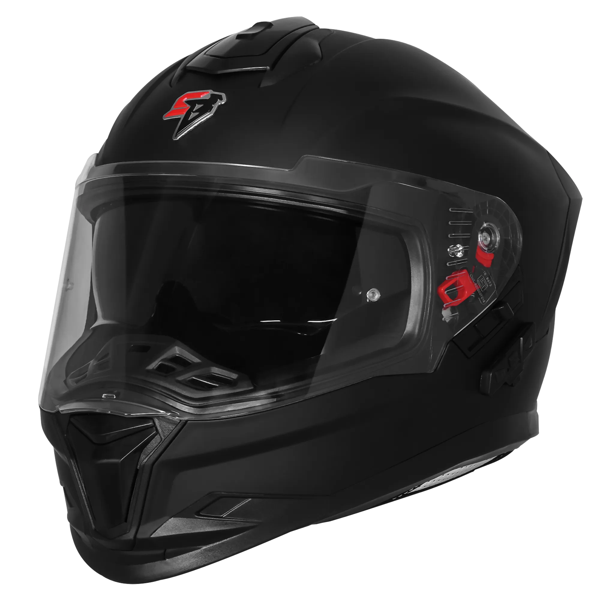 Steelbird Sbh 57 Bt Fighter Bass X Black Full Face Helmet