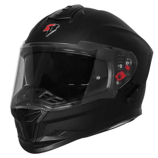Steelbird Sbh 57 Bt Fighter Bass X Black Full Face Helmet