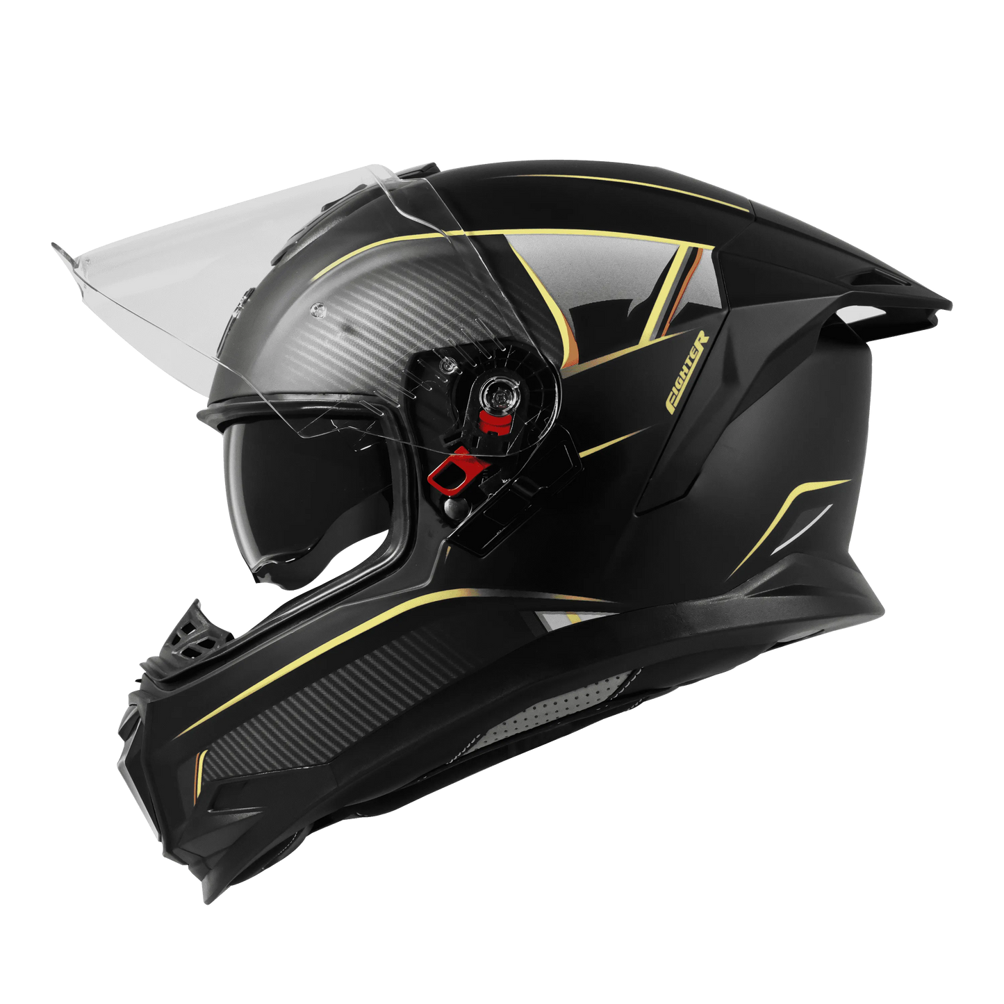 Steelbird Sbh 57 F1 Matt Black Neon Full Face Helmet