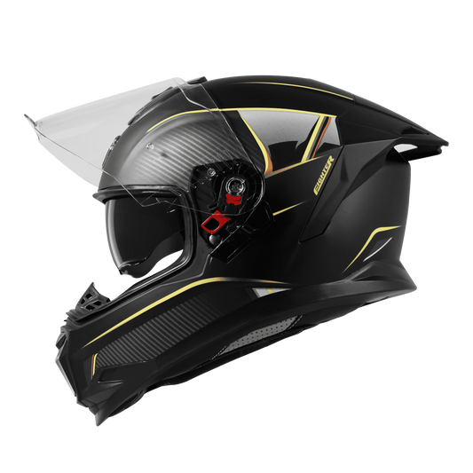 Steelbird Sbh 57 F1 Matt Black Neon Full Face Helmet