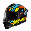Steelbird Sbh 57 Fighter F10 Black Neon Orange Full Face Helmet