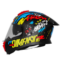 Steelbird Sbh 57 Fighter F10 Black Neon Red Full Face Helmet
