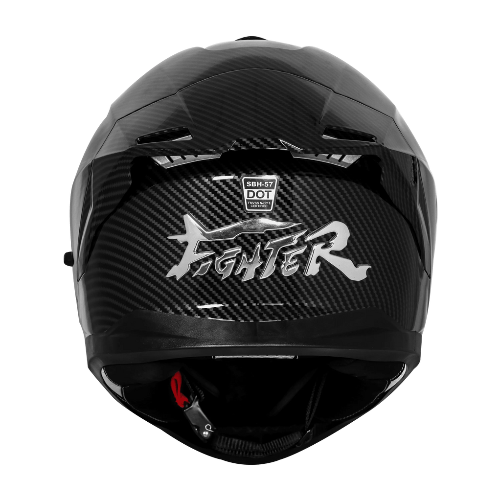 Steelbird Sbh 57 Fighter F11 Black Full Face Helmet