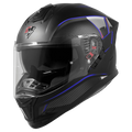 STEELBIRD Sbh 57 Fighter F1 Black Blue Flip Up Helmet