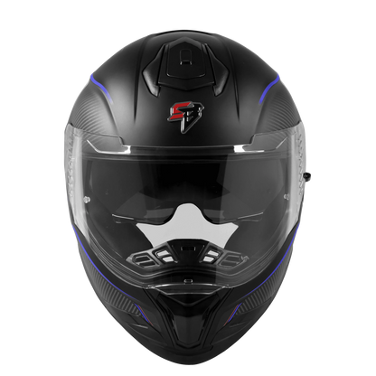 STEELBIRD Sbh 57 Fighter F1 Black Blue Flip Up Helmet