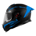 Steelbird Sbh 57 Fighter F2 Matt Black Blue Full Face Helmet