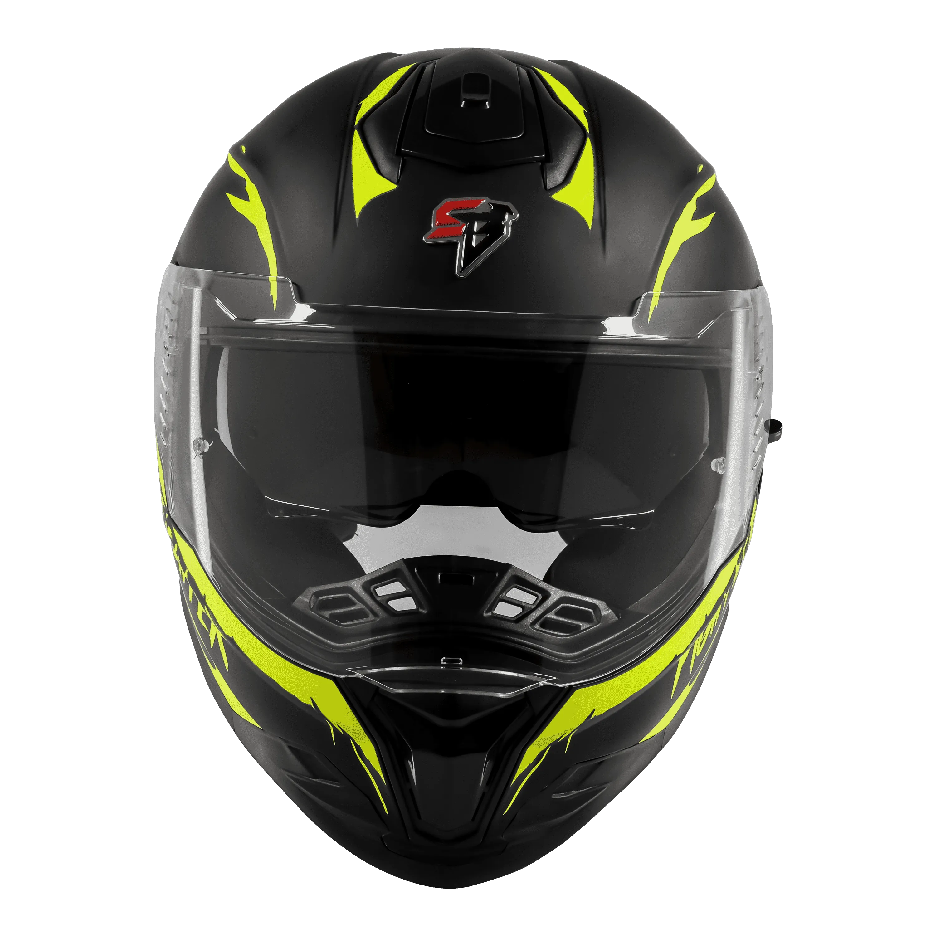 Steelbird Sbh 57 Fighter F2 Matt Black Neon Full Face Helmet