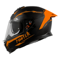 Steelbird Sbh 57 Fighter F2  Matt Black Orange Full Face Helmet