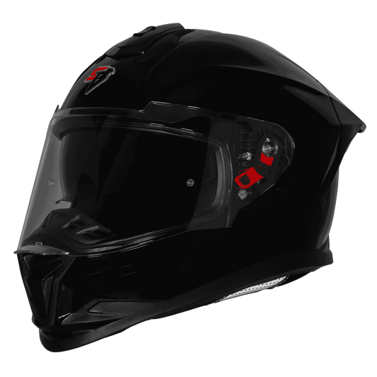 STEELBIRD Sbh 57 Fighter F5 Glossy Black Full Face Helmet