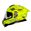 Steelbird Sbh 57 Fighter F6 Black Neon Full Face Helmet