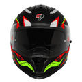 Steelbird Sbh 57 Fighter F7 Black Red Full Face Helmet