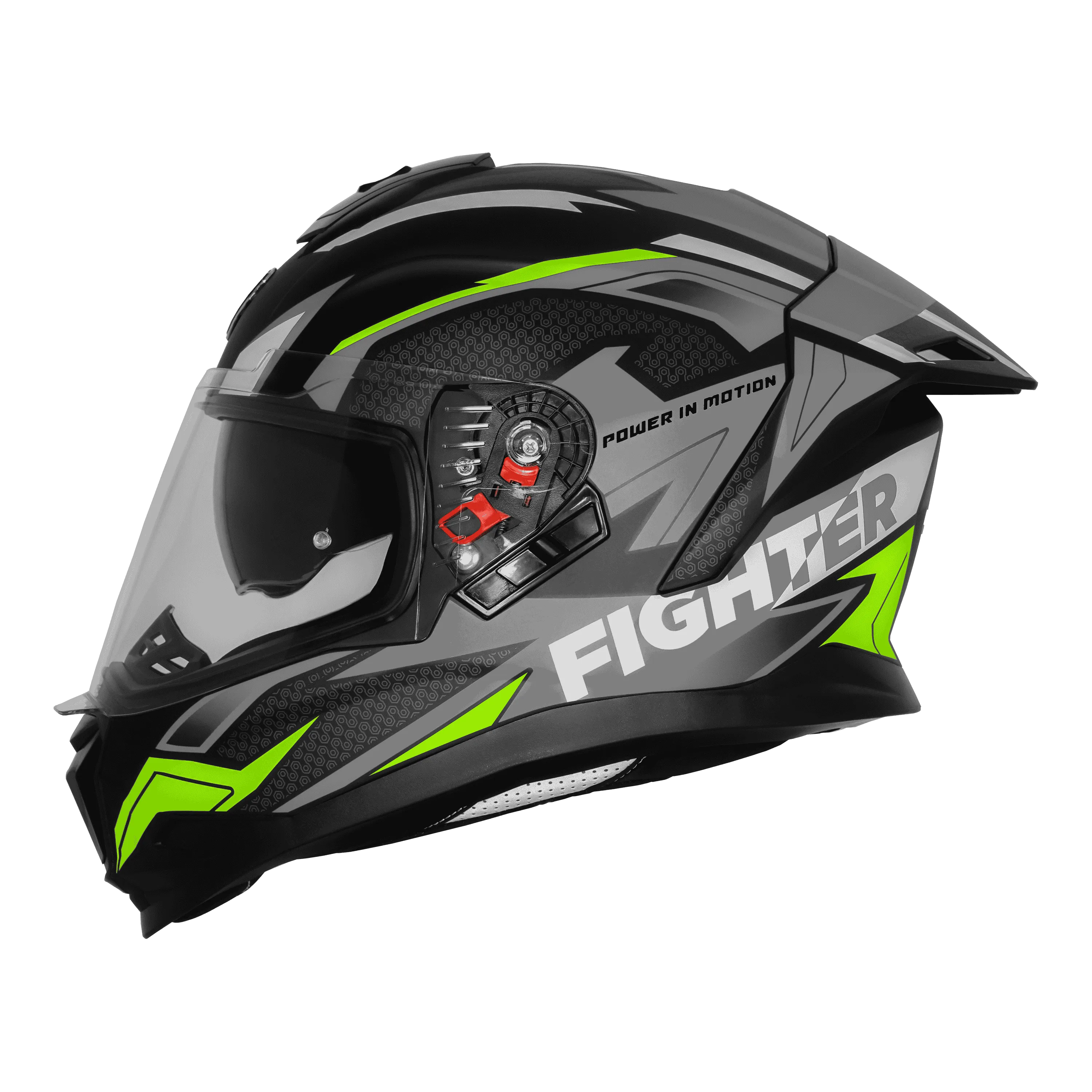 Steelbird Sbh 57 Fighter F7 Matt Black Gray Full face Helmet