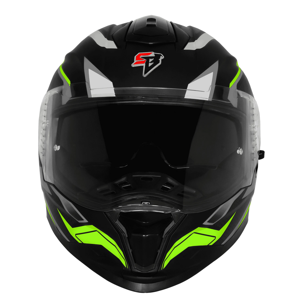 Steelbird Sbh 57 Fighter F7 Matt Black Gray Full face Helmet
