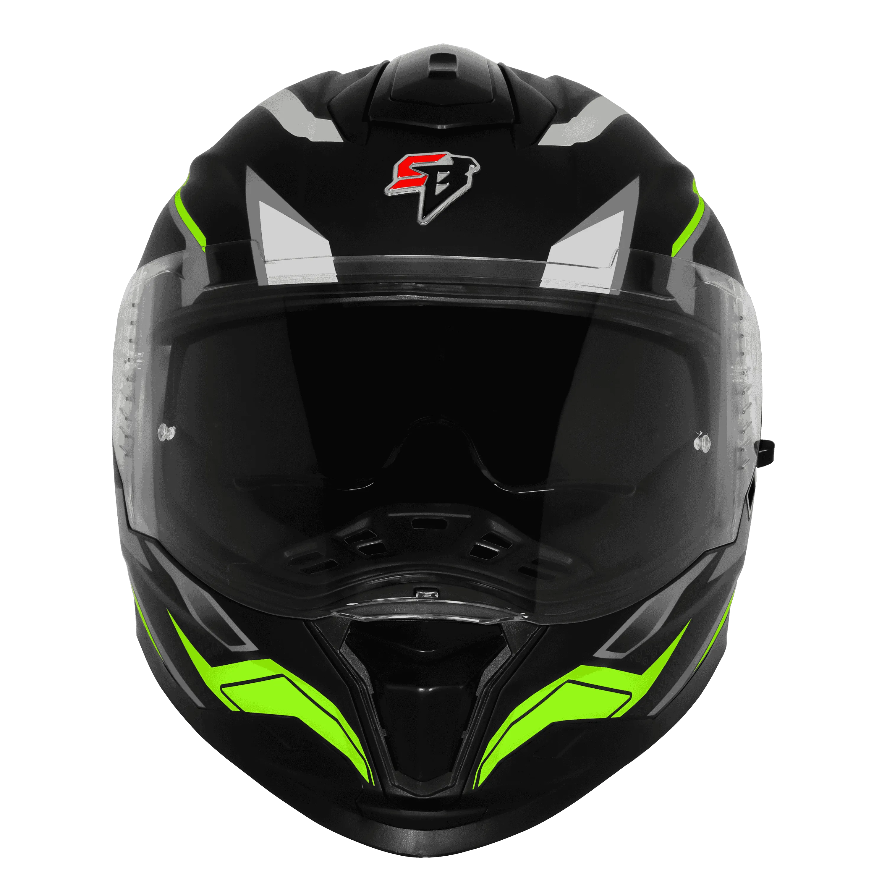 Steelbird Sbh 57 Fighter F7 Matt Black Gray Full face Helmet
