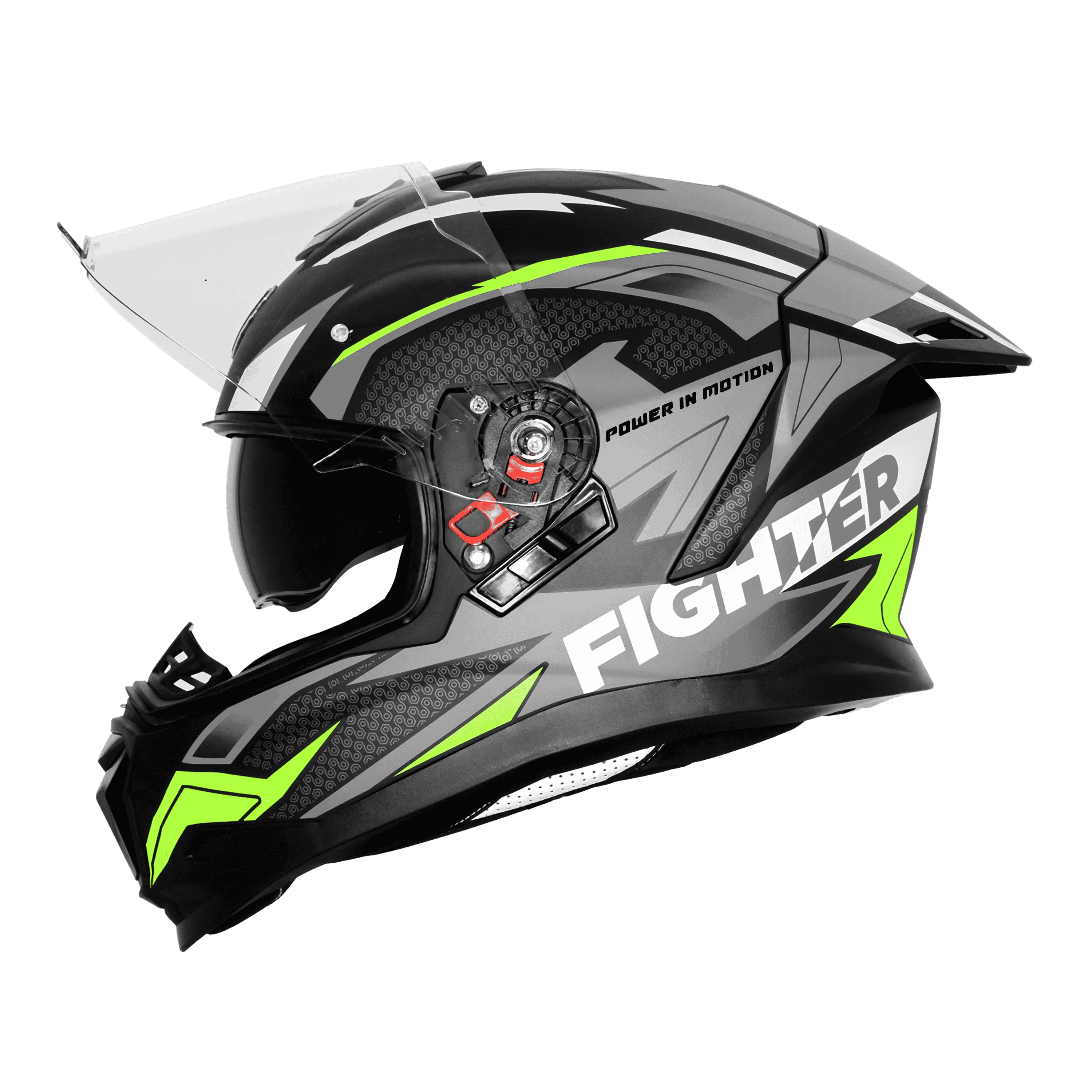 Steelbird Sbh 57 Fighter F7 Matt Black Gray Full face Helmet