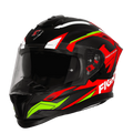 Steelbird Sbh 57 Fighter F7 Matt Black Red Full Face Helmet