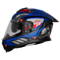 Steelbird Sbh 57 Fighter F8 Black Blue Full face helmet