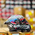 Steelbird Sbh 57 Fighter F8 Black White Full Face Helmet