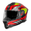 Steelbird Sbh 57 Fighter F8 Matt Black Red Full Face Helmet