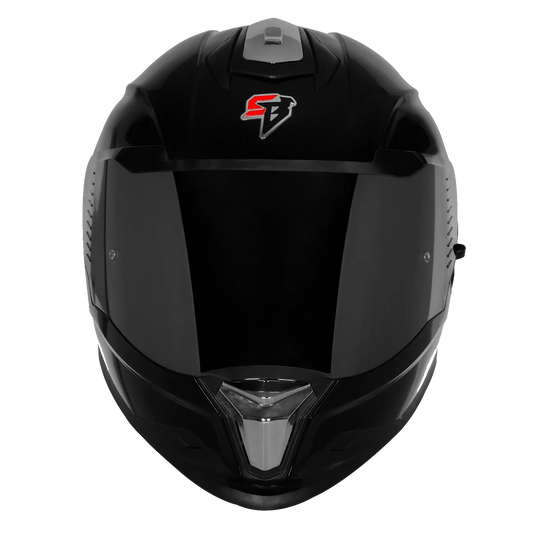 Steelbird Sbh 57 Fighter F9 Black Full Face Helmet