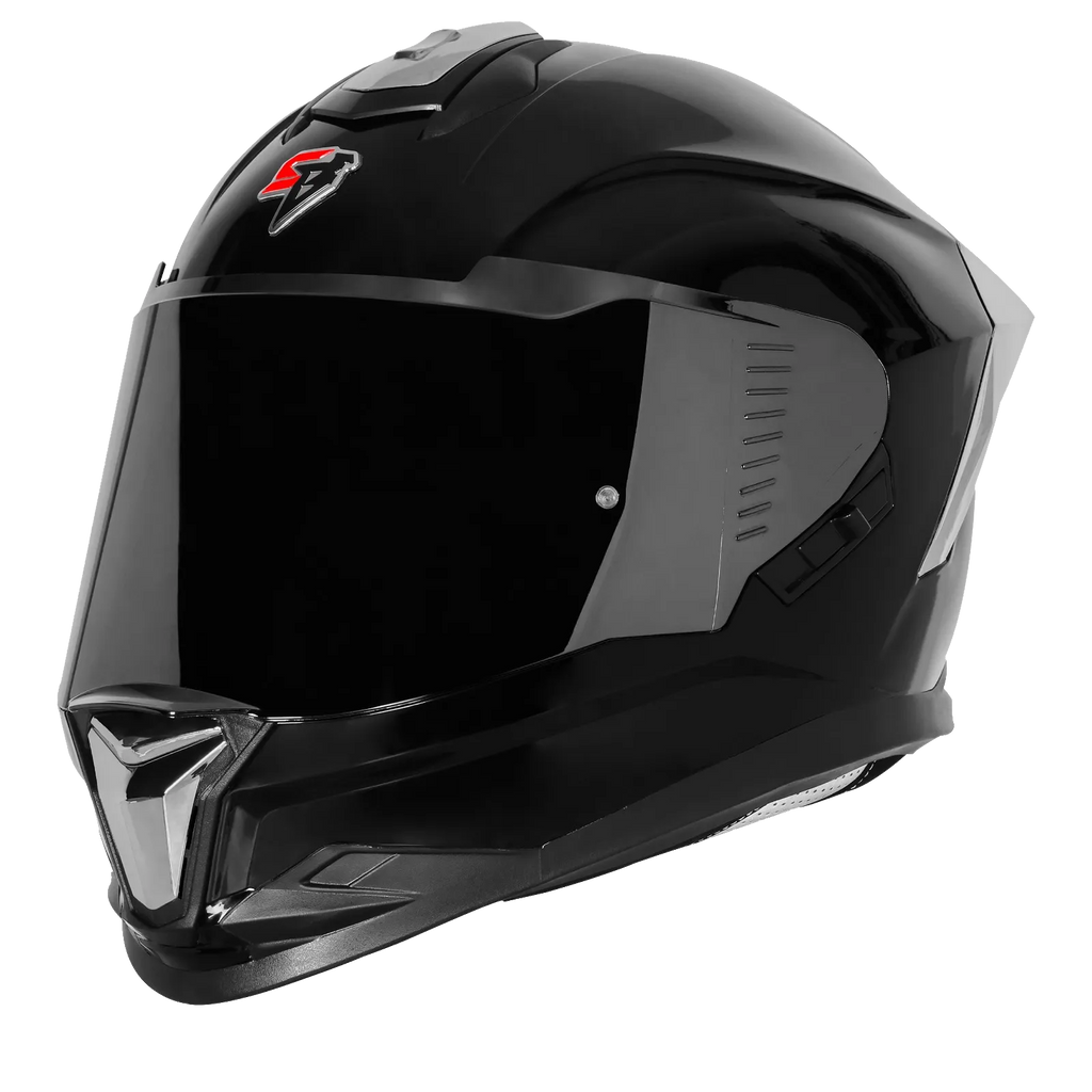 Steelbird Sbh 57 Fighter F9 Black Full Face Helmet