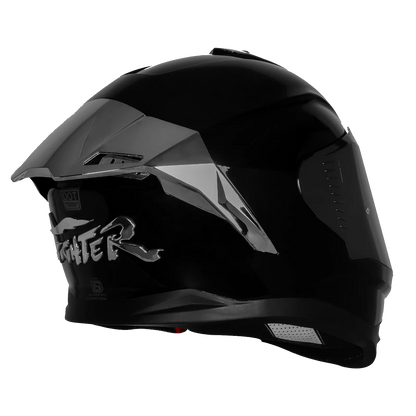 Steelbird Sbh 57 Fighter F9 Black Full Face Helmet