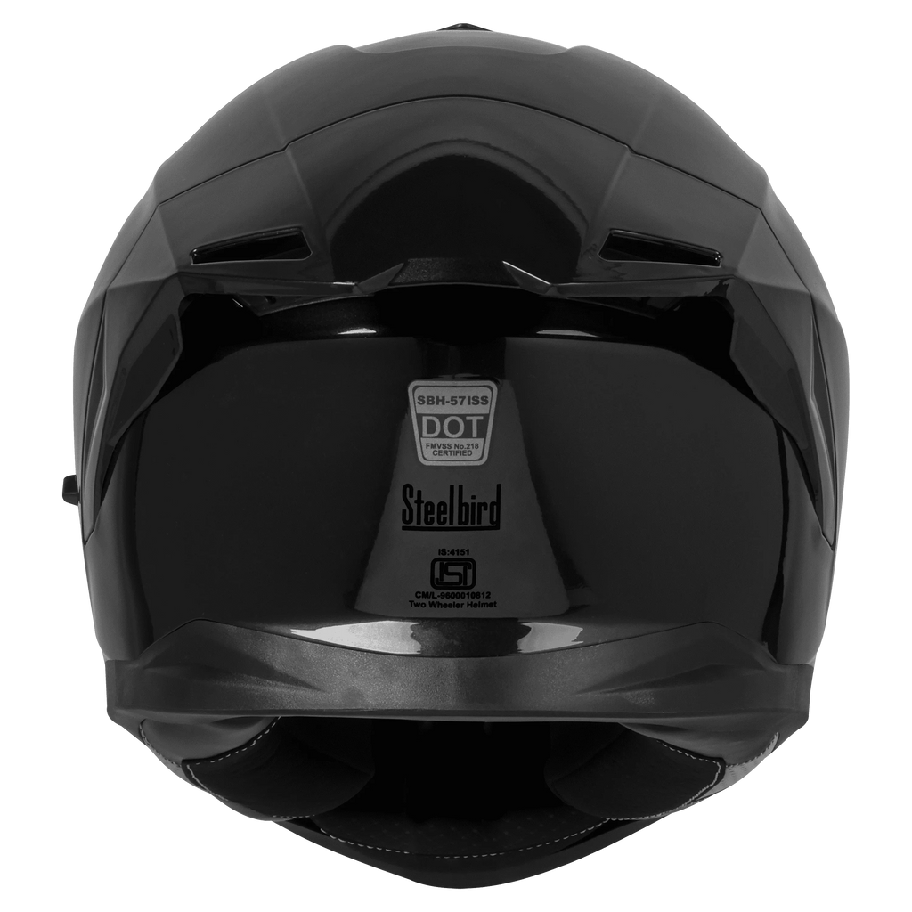 Steelbird Sbh 57 Fighter Matt Black Full Face Helmet