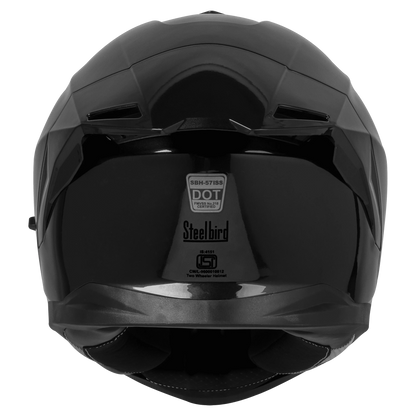 Steelbird Sbh 57 Fighter Matt Black Full Face Helmet
