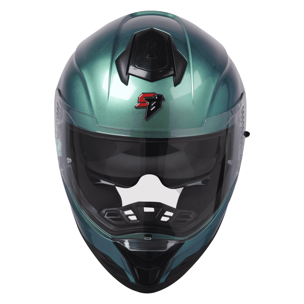 Steelbird Sbh 57 Fighter Winter Green Full Face Helmet