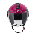 Steelbird Sbh 5 Astronaut Glossy Dark Pink Half Face Helmet