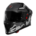 Steelbird Sbh 61 Sxe St3 Black Gray Full Face Helmet