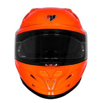 Steelbird Sbh 61 Sxe Black Orange Full Face Helmet