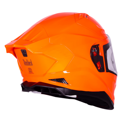 Steelbird Sbh 61 Sxe Black Orange Full Face Helmet