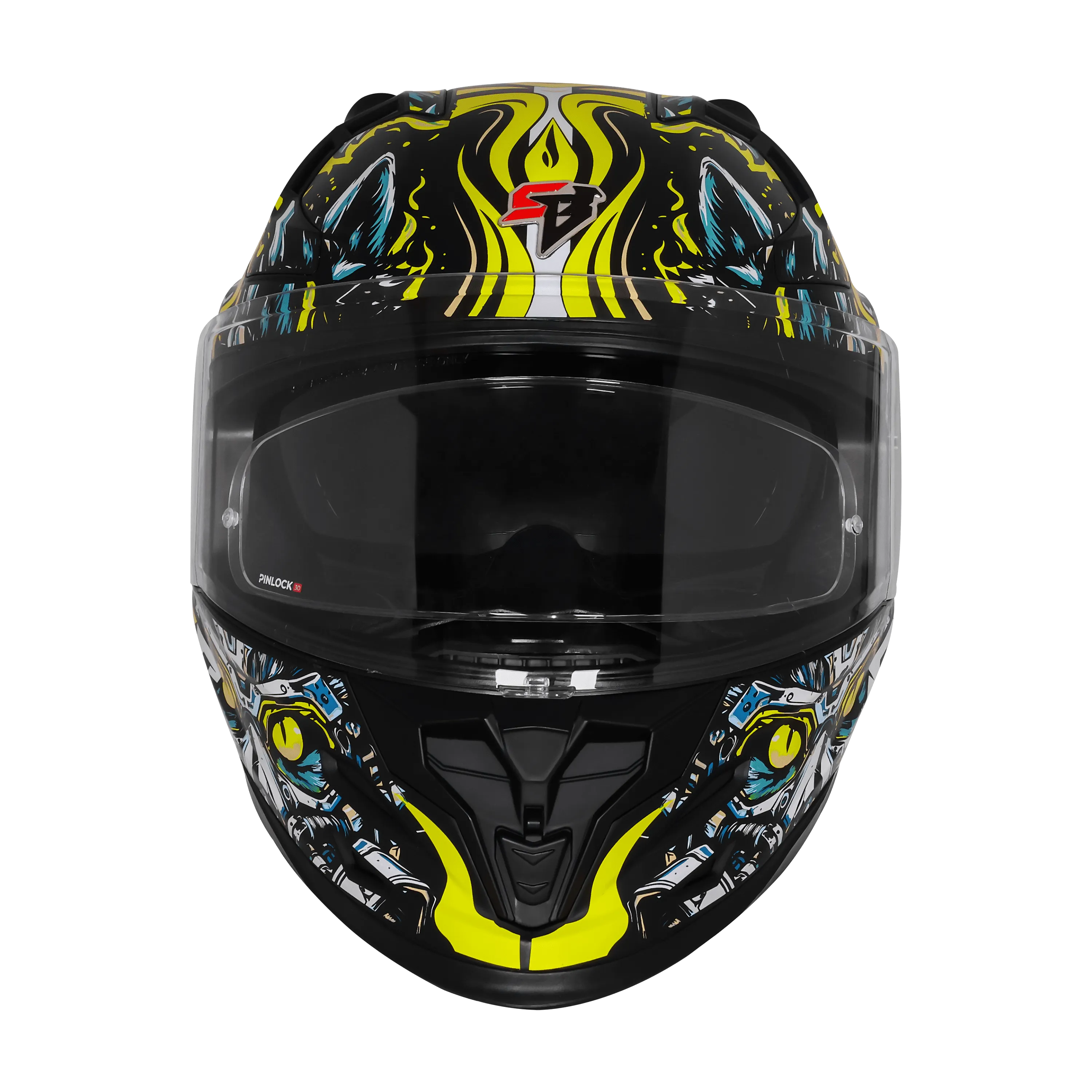 Steelbird Sbh 61 Sxe Sp1 Black Neon Full Face Helmet